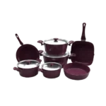 طقم جرانيت توب شيف 11 قطعة - بورجاندي