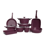 طقم جرانيت توب شيف 14 قطعة -بورجاندي