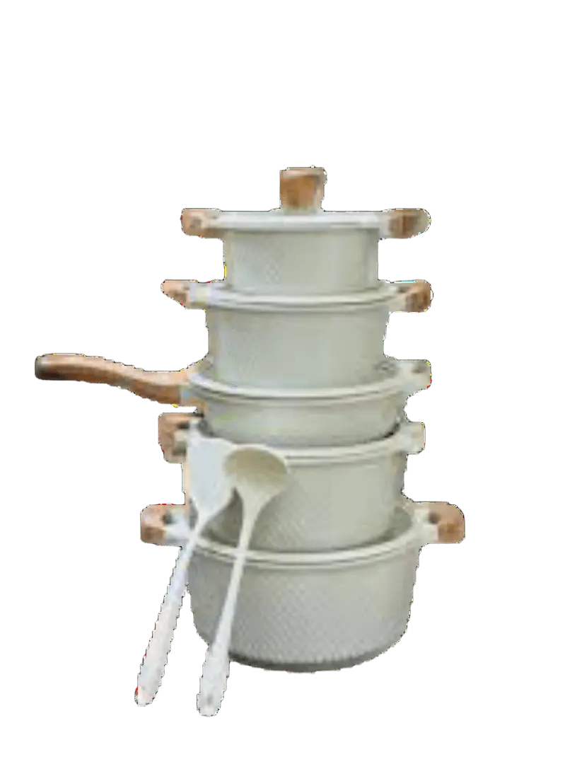 102 (1) طقم حلل جرانيت أوسفي 12 قطعة - الصورة 1