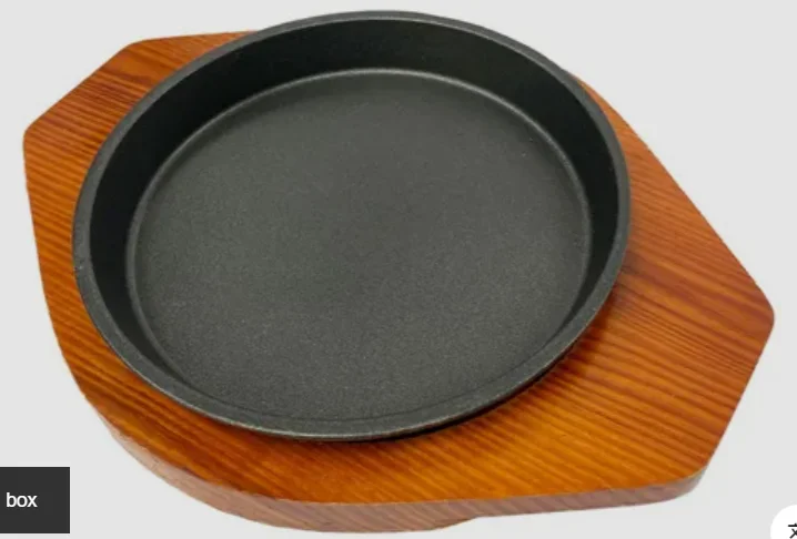 109 صينية كاست ايرون قاعدة خشبية بيدين 20 - الصورة 1