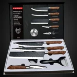 طقم سكاكين مطبخ يد خشب 6 قطع