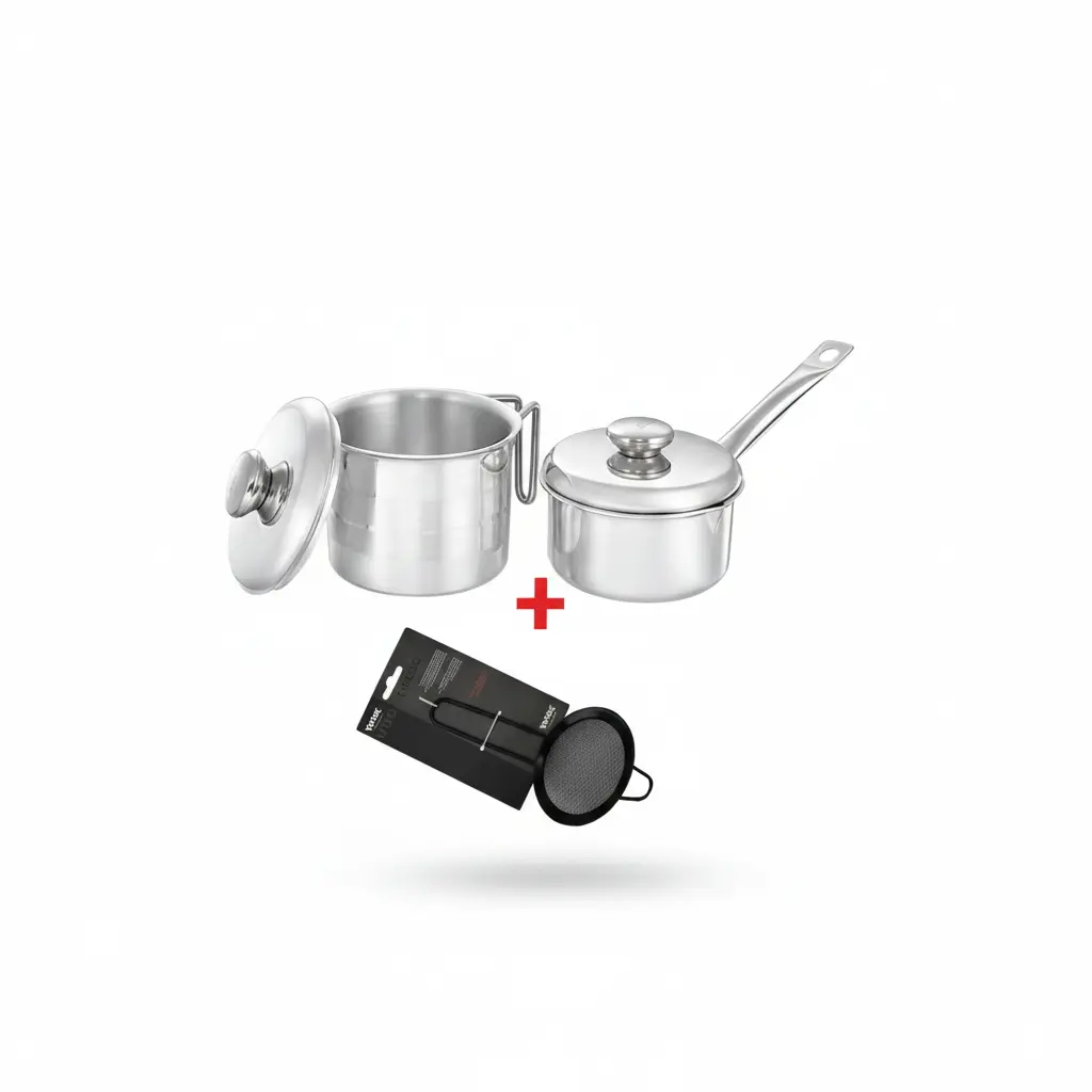 11 الأهرام طقم اللبانة و الكسرولة كلاسيك 4 قطع
(لبانة ستان ستربس 14 + كسرولة يد ستانلس16)
+
مصفاة ستانلس بيد مزدوجة - الصورة 1