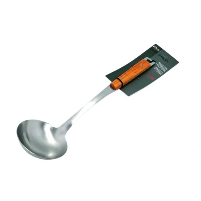 ⁦مغرفة ستانلس يد خشب⁩ - الصورة ⁦1⁩