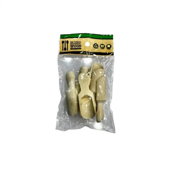 ⁦معلقة توابل خشب جاروف 6 قطع⁩ - الصورة ⁦1⁩