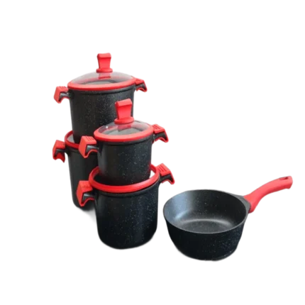 طقم جرانيت أوسفي 17 قطعة أسود