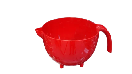 بولة عجان بلاستيك بيد أحمر