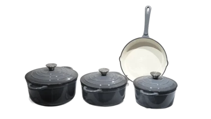 طقم حلة كاست ايرون سيلفر 7 قطع