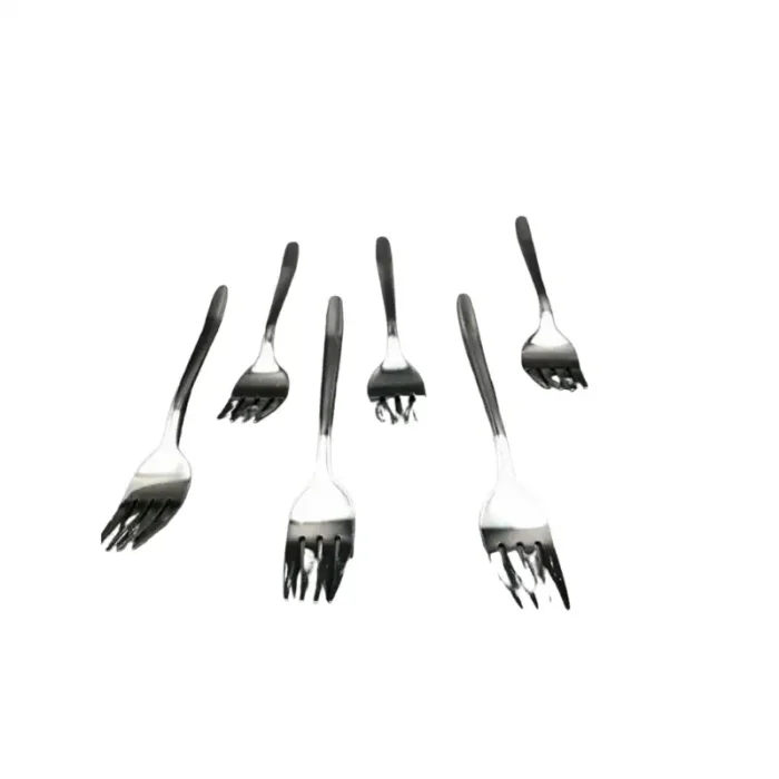 ⁦شوكة حلو بيد بيضاوي 6 قطع⁩ - الصورة ⁦1⁩