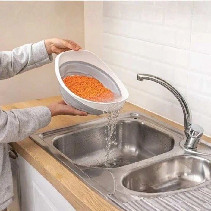 ⁦مصفا ارز سيليكون قابل للطي - 28 سم⁩ - الصورة ⁦1⁩