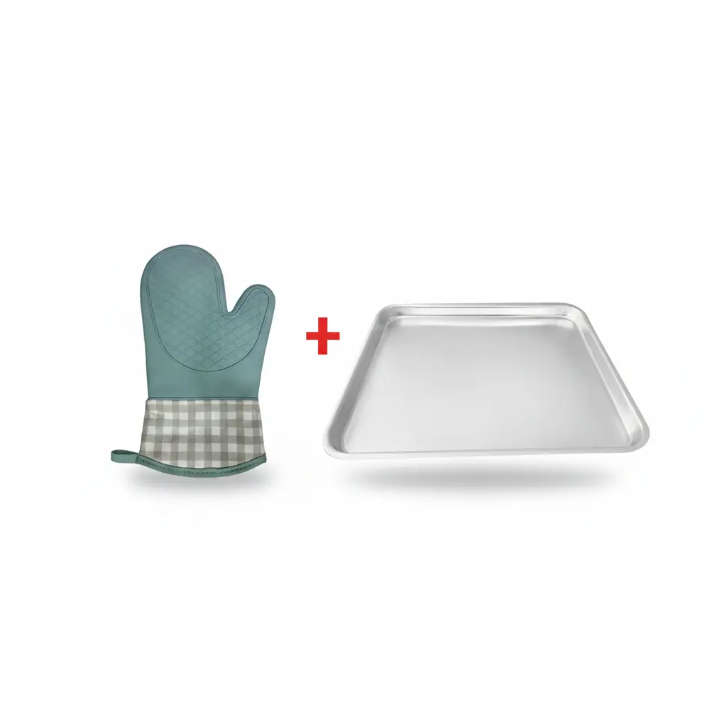 66 الأهرام صينية بسكويت ألومنيوم كلاسيك 40*50
+
جوانتي مطبخ سيليكون مقاوم للحراة - الصورة 1