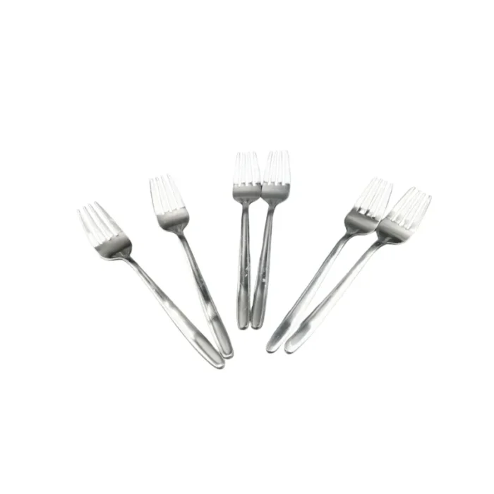 6935122700351صورة رقم 61 شوكة اكل بيد بيضاوى 6 قطع - الصورة 1