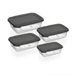 طقم ثلاجه غطا الوان مستطيل 4 قطع