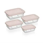 طقم ثلاجة غطا الوان مستطيل 5 قطع