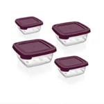 طقم ثلاجة غطا الوان مربع 4 قطع