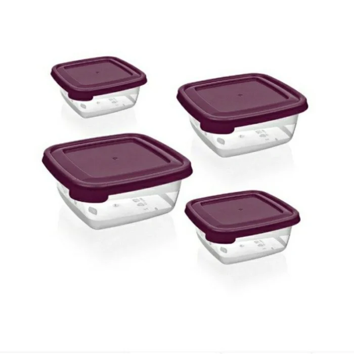 ⁦طقم ثلاجة غطا الوان مربع 4 قطع⁩ - الصورة ⁦1⁩