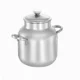 Aluminum Beans Steamer Classic with stainless handles aluminum lid Mirror finish 3