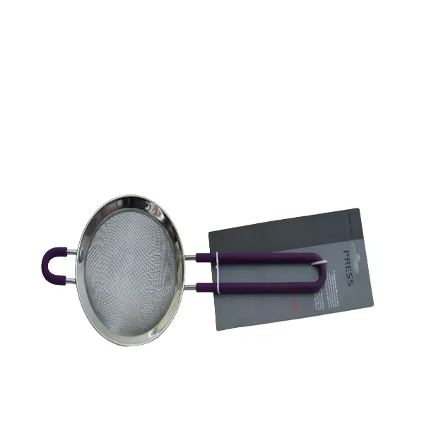 Herb-strainer-with-silicone-handles (1) مصفاه اعشاب بيدين سيليكون - الصورة 1