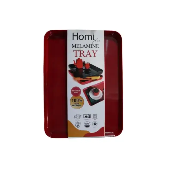 Melamine Square serving tray Red 43