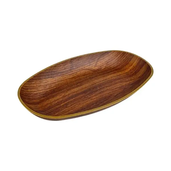 Oval-wooden-serving-tray-Kayak سرفيس تقديم خشبي بيضاوي كايك - الصورة 1