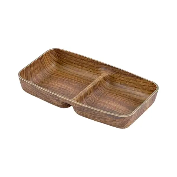 Rectangular-wooden-tray طبق تسالي خشبي مستطيل - الصورة 1
