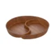 Round wooden tray