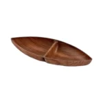 طبق تسالي خشبي مركب