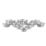 الأهرام طقم حلة شاورما مصري لامع ألومنيوم كلاسيك 20 قطعة